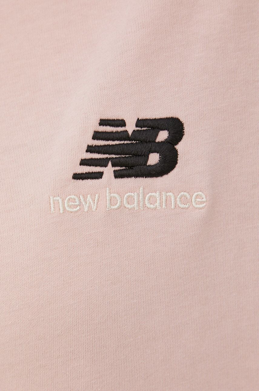 New Balance Bavlnené tričko tmavomodrá farba s potlačou - Pepit.sk