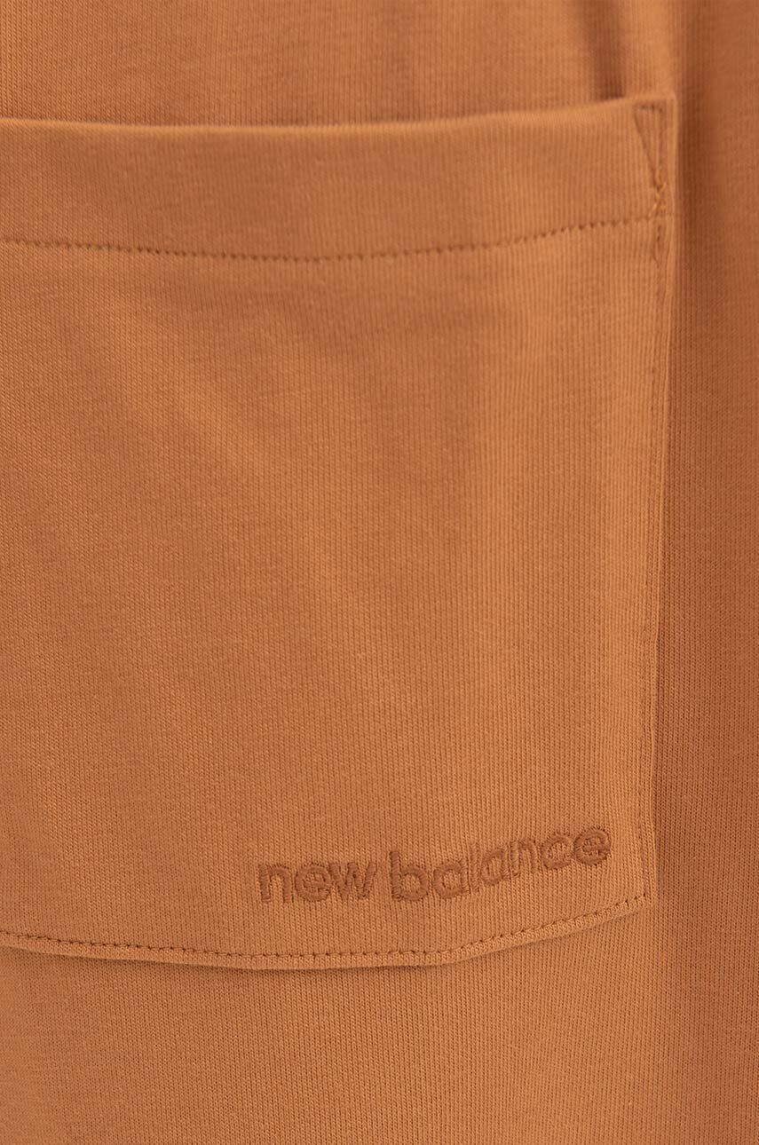 New Balance Bavlnené tričko MT23567TOB-TOB oranžová farba jednofarebné - Pepit.sk