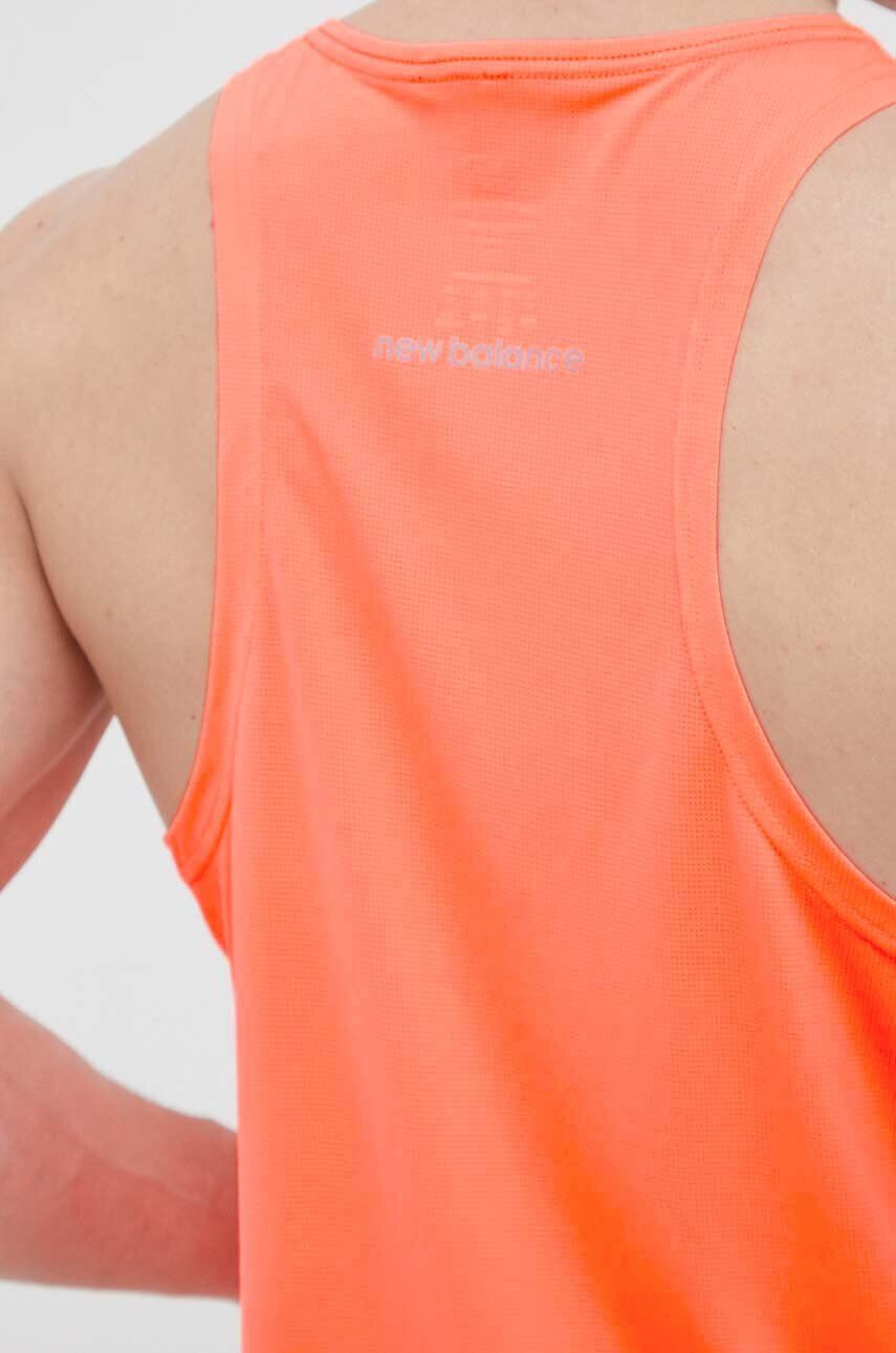 New Balance Bežecké tričko Accelerate Singlet oranžová farba - Pepit.sk