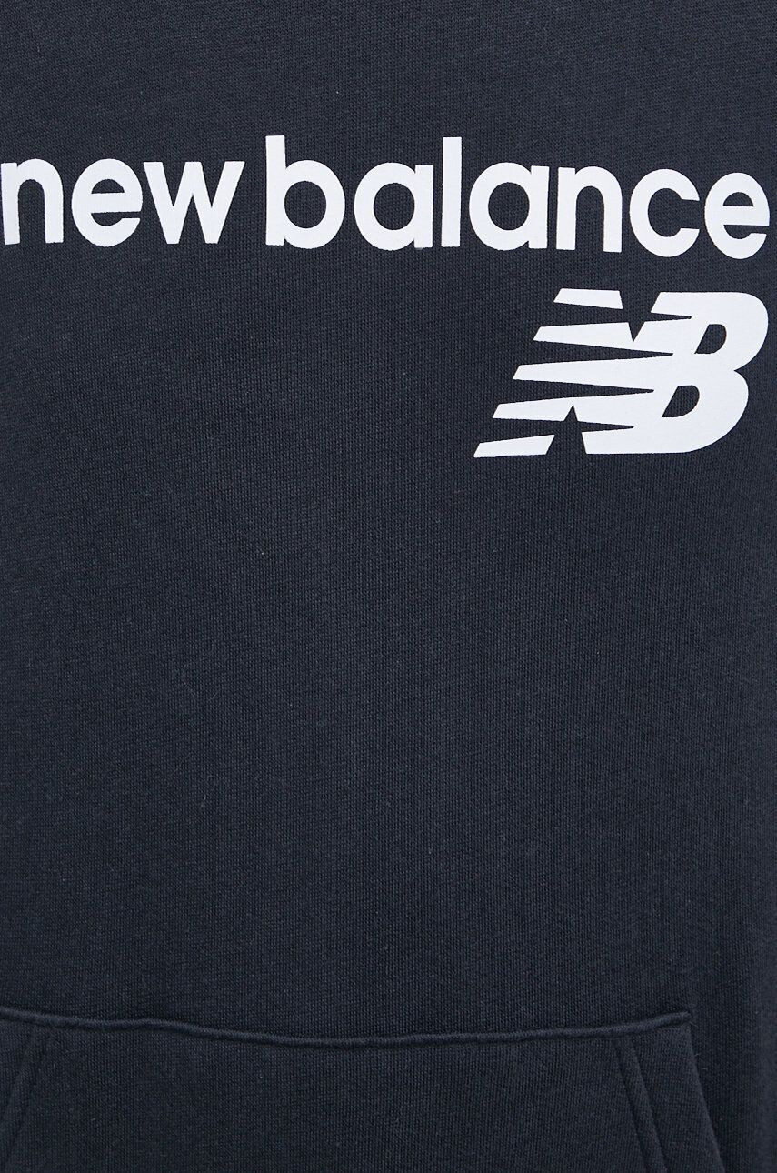 New Balance Mikina WT03810BK dámska čierna farba jednofarebná - Pepit.sk