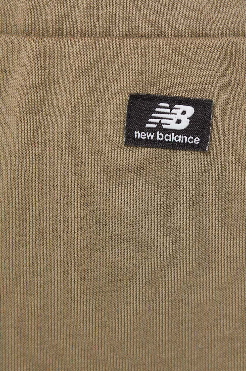 New Balance Tepláky zelená farba jednofarebné - Pepit.sk