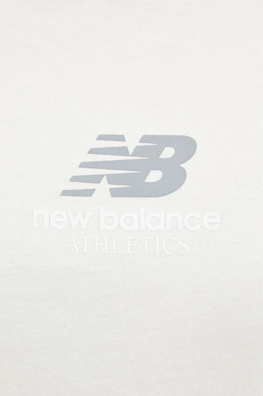 New Balance Tričko Athletics Remastered dámske béžová farba - Pepit.sk