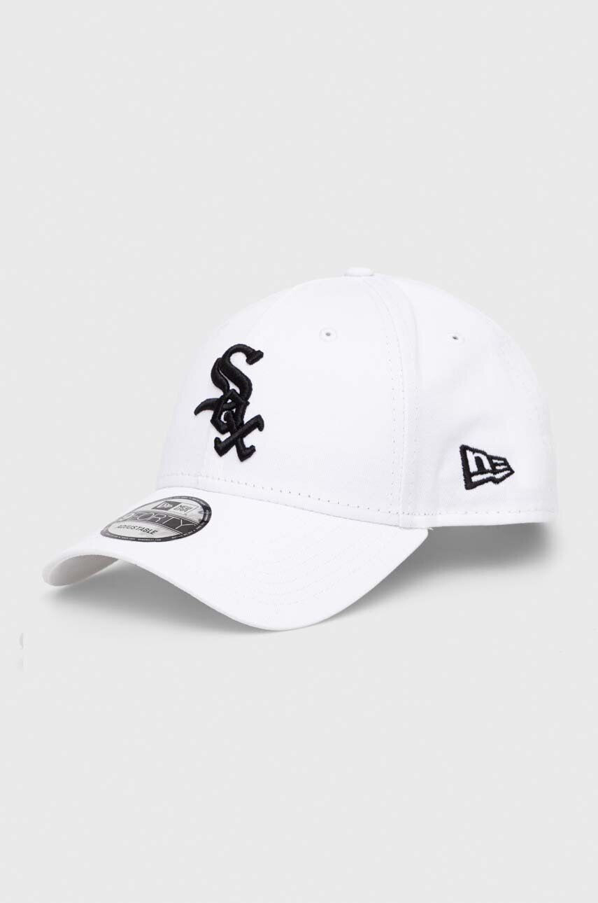 New Era Bavlnená šiltovka biela farba s nášivkou CHICAGO WHITE SOX - Pepit.sk