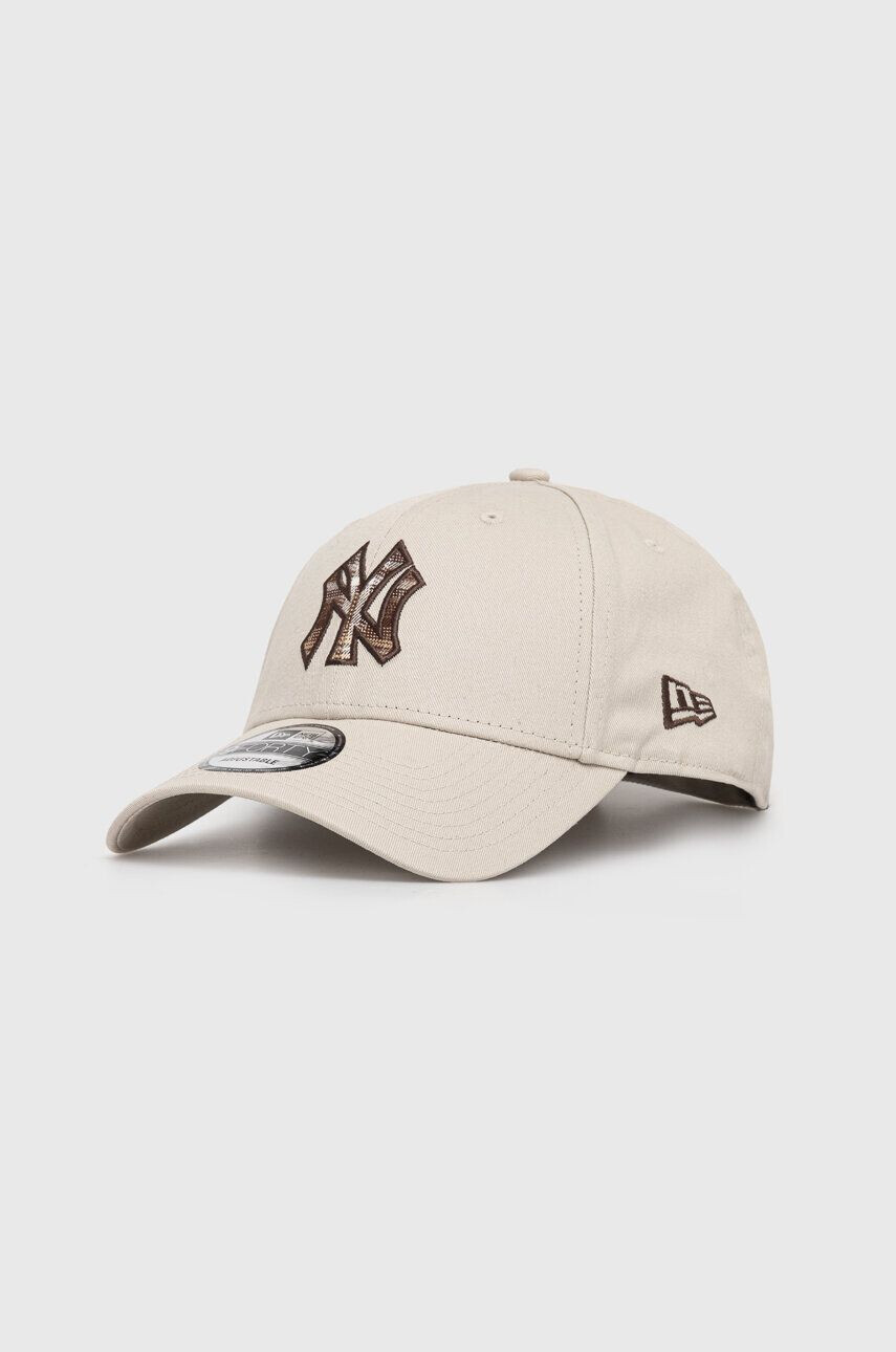 New Era Bavlnená šiltovka šedá farba s nášivkou NEW YORK YANKEES - Pepit.sk