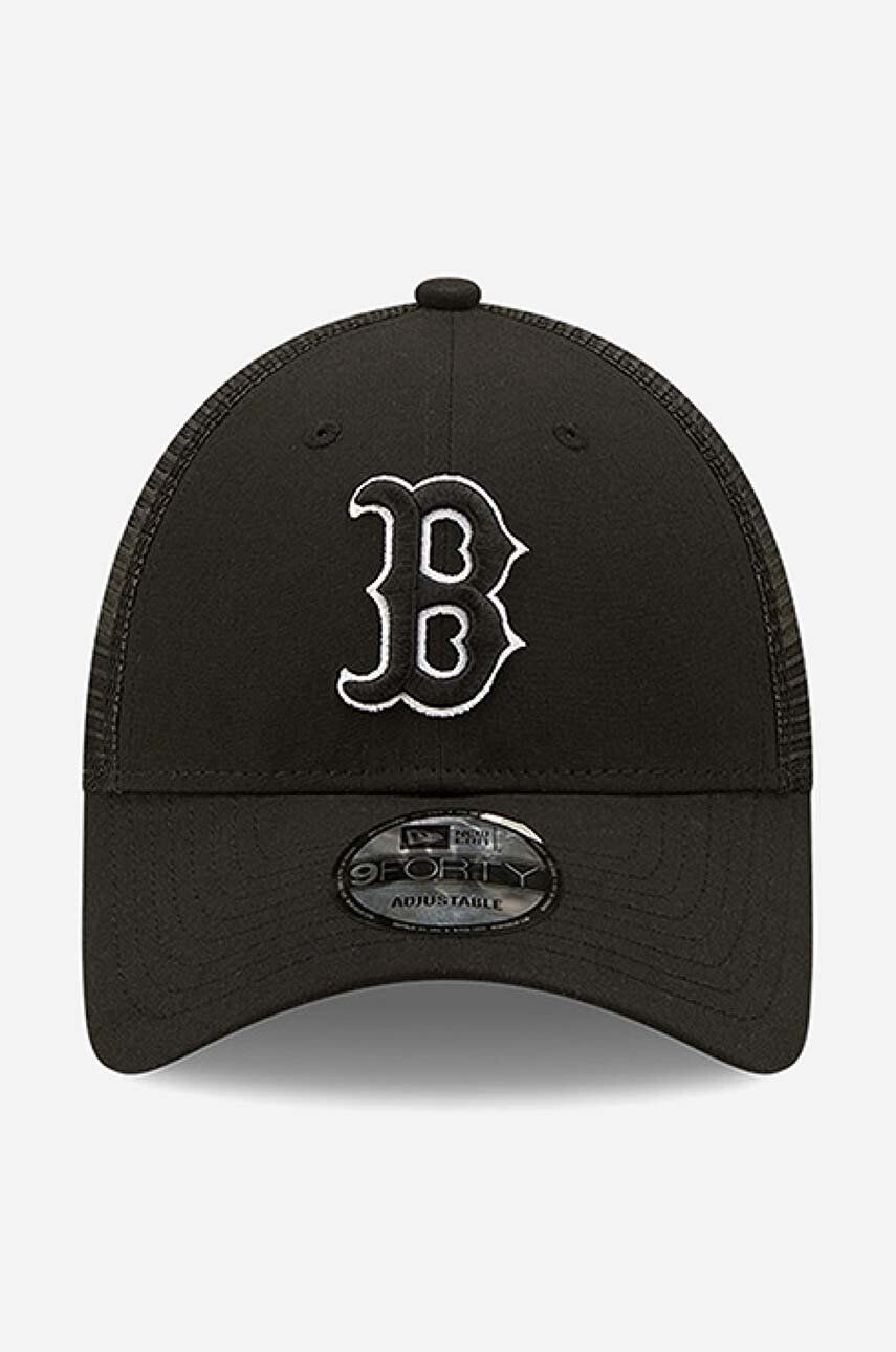 New Era Šiltovka 940 Trucker Red Sox 60240406-black čierna farba s nášivkou - Pepit.sk