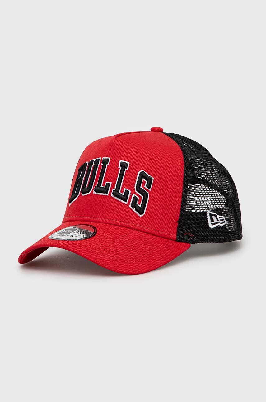 New Era Šiltovka Chicago Bulls červená farba s nášivkou 60364215 - Pepit.sk