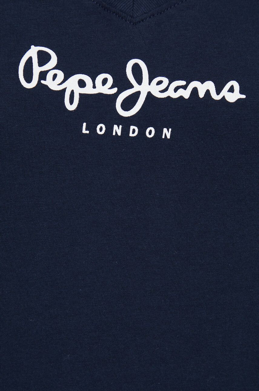 Pepe Jeans Bavlnené tričko tmavomodrá farba - Pepit.sk