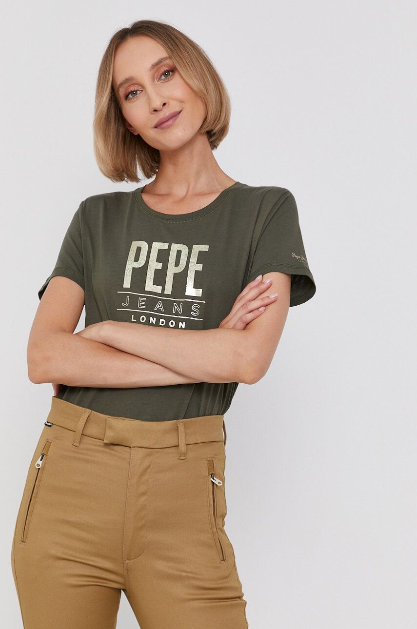 Pepe Jeans Bavlnené tričko Blancas - Pepit.sk