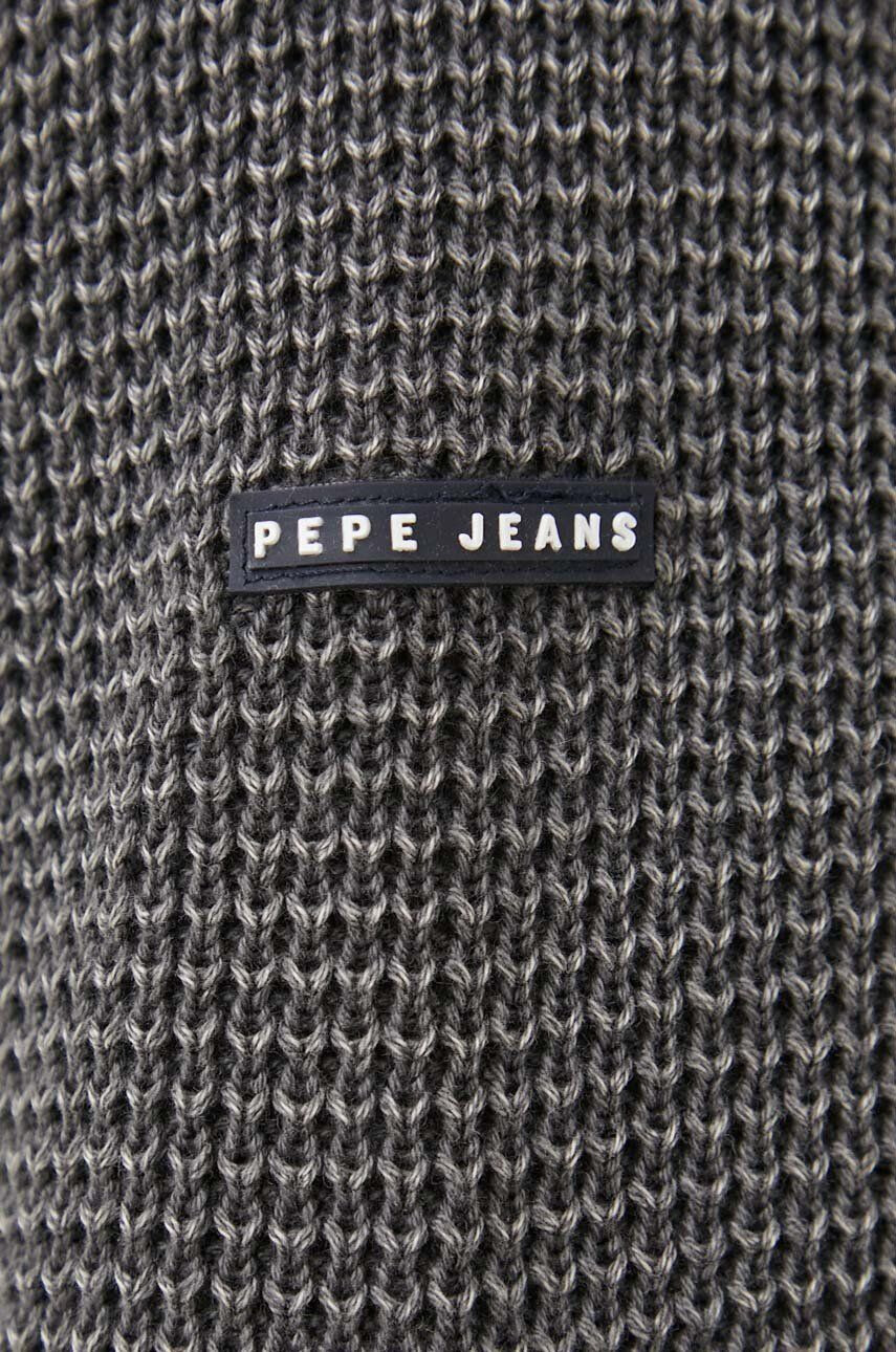 Pepe Jeans Bavlnený sveter Dean šedá farba - Pepit.sk