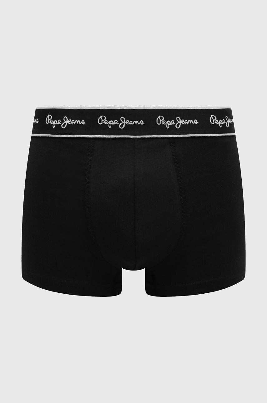 Pepe Jeans Boxerky 3-pak pánske čierna farba - Pepit.sk