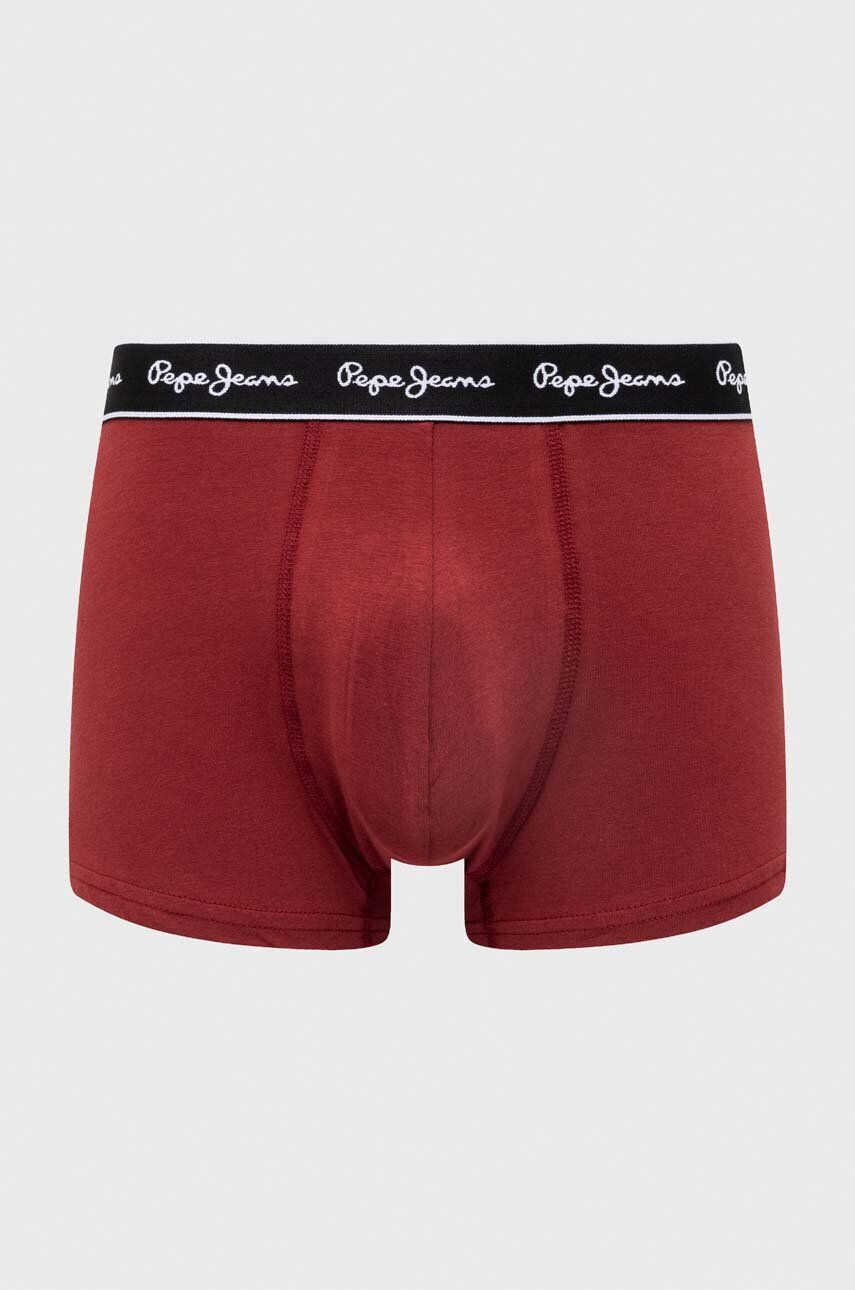 Pepe Jeans Boxerky 3-pak pánske červená farba - Pepit.sk