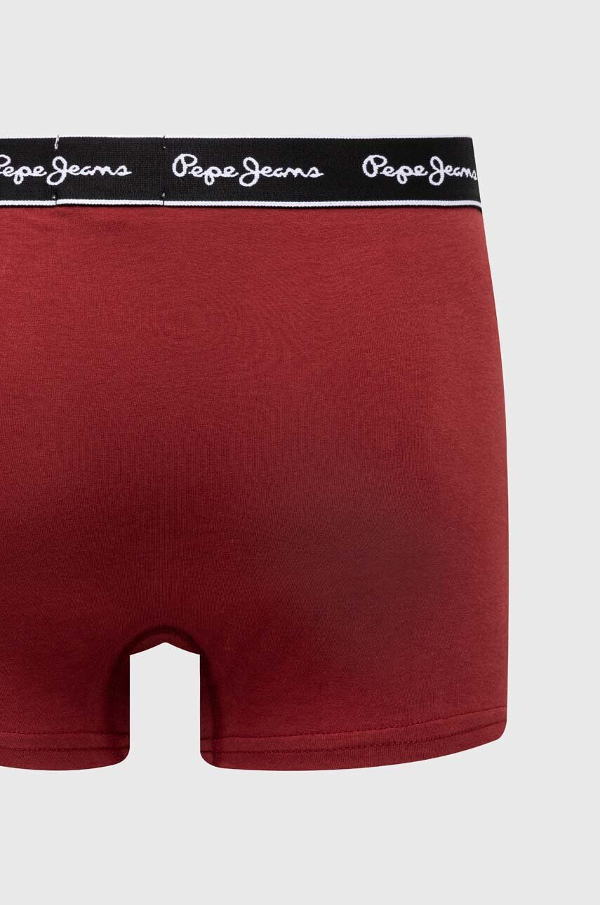 Pepe Jeans Boxerky 3-pak pánske červená farba - Pepit.sk