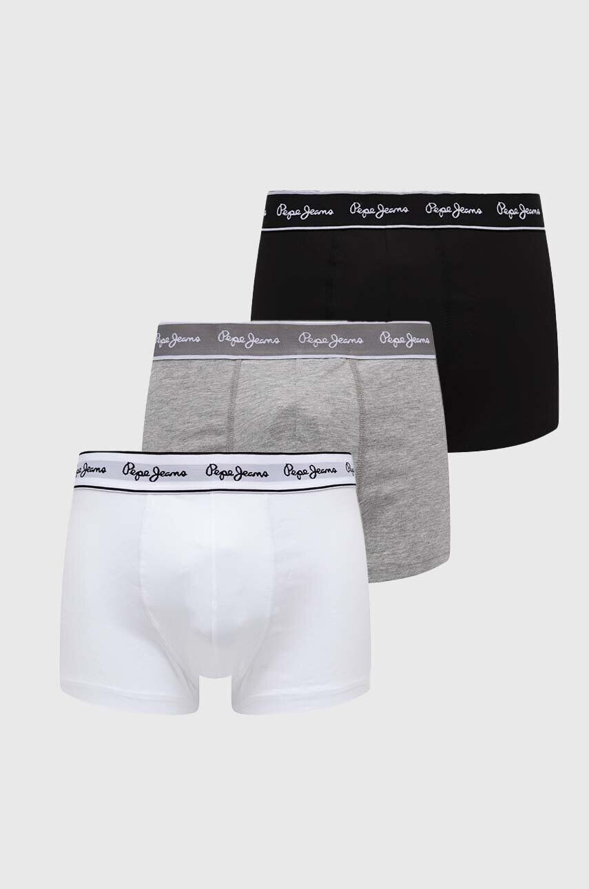 Pepe Jeans Boxerky 3-pak pánske šedá farba - Pepit.sk