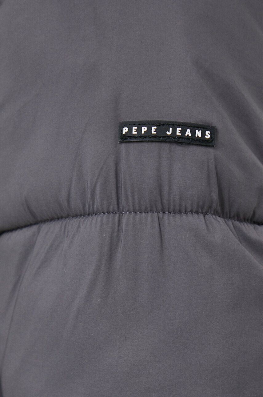 Pepe Jeans Bunda dámska šedá farba zimná oversize - Pepit.sk