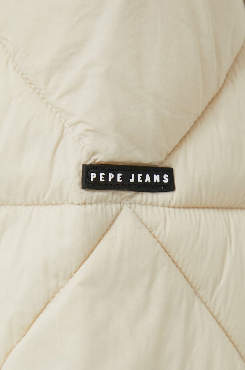 Pepe Jeans Bunda dámska béžová farba prechodná oversize - Pepit.sk