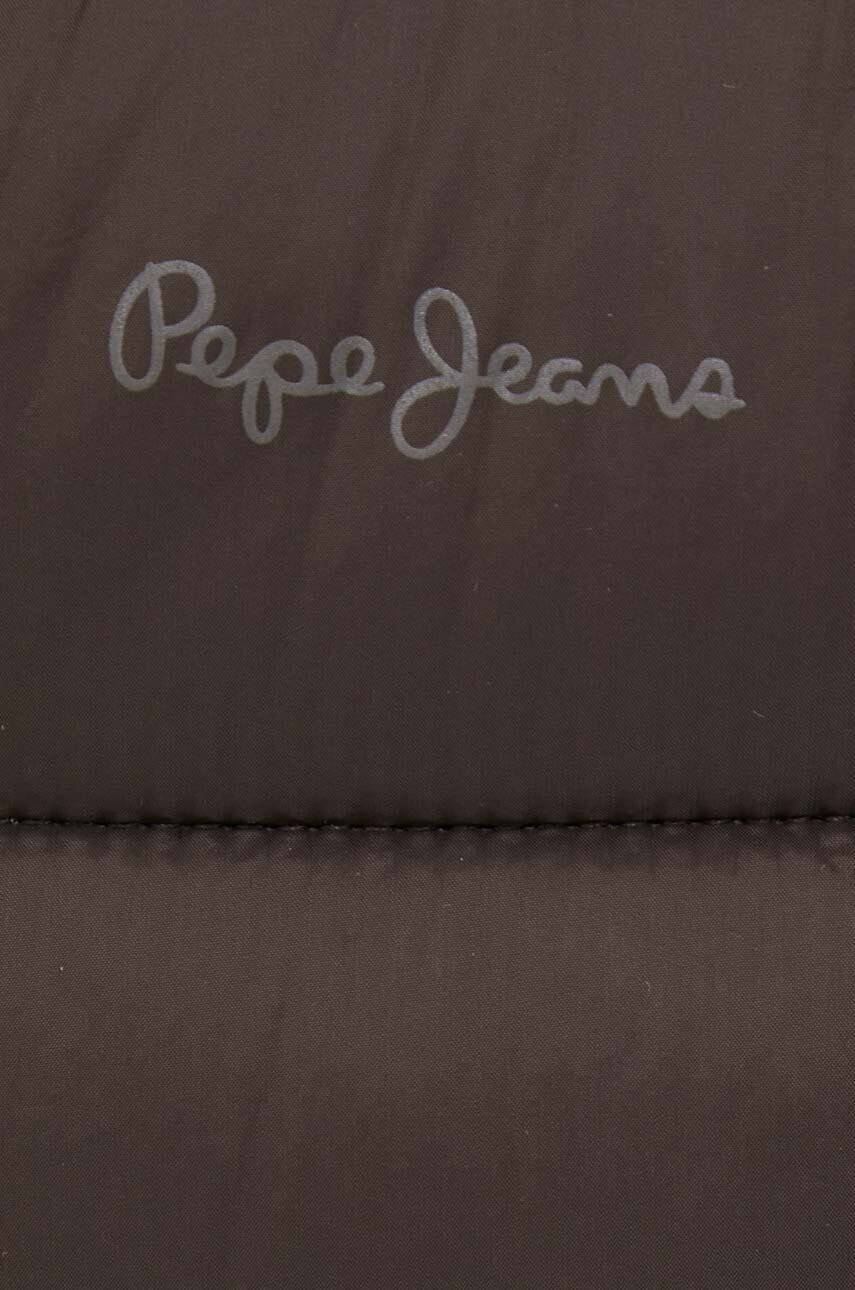 Pepe Jeans Bunda Maddie dámska hnedá farba zimná - Pepit.sk