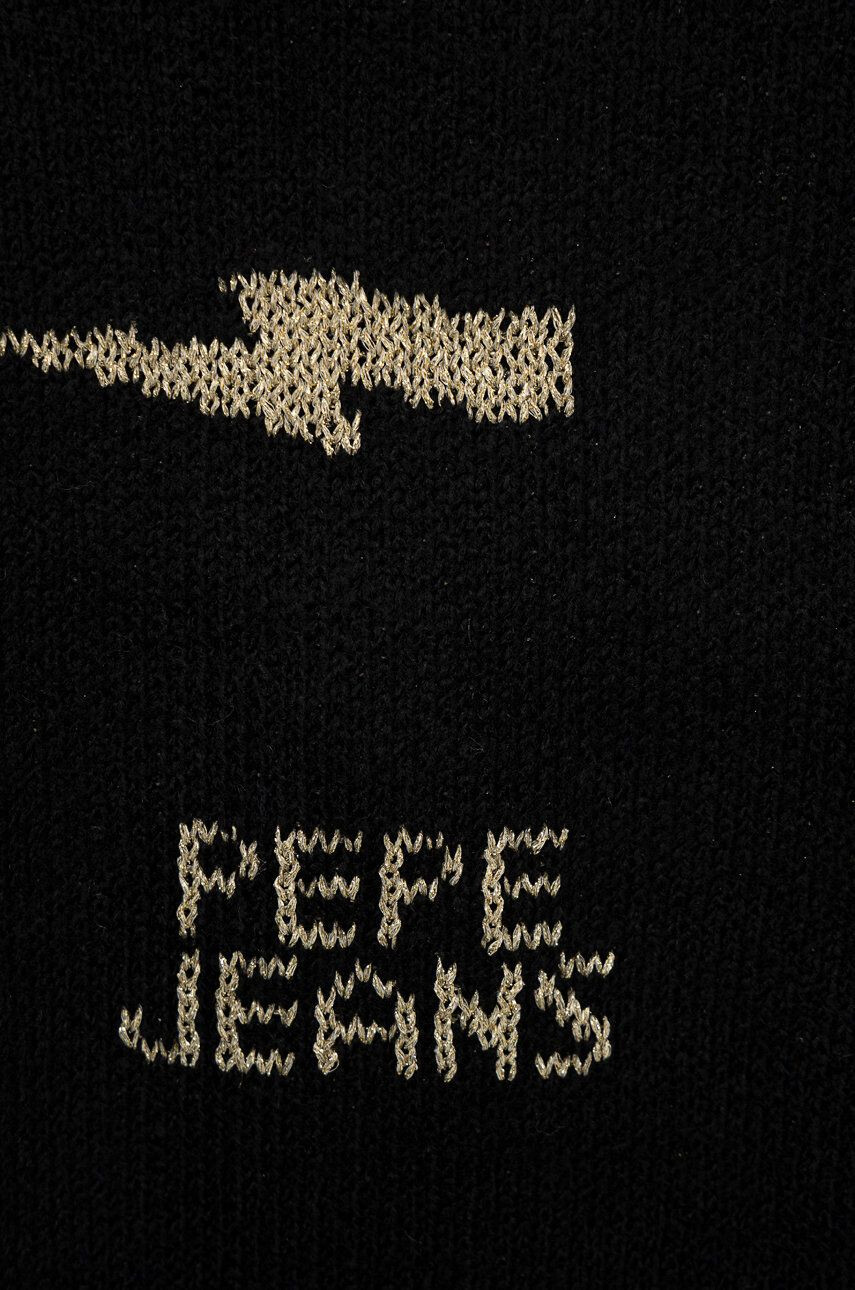 Pepe Jeans Detský sveter čierna farba - Pepit.sk