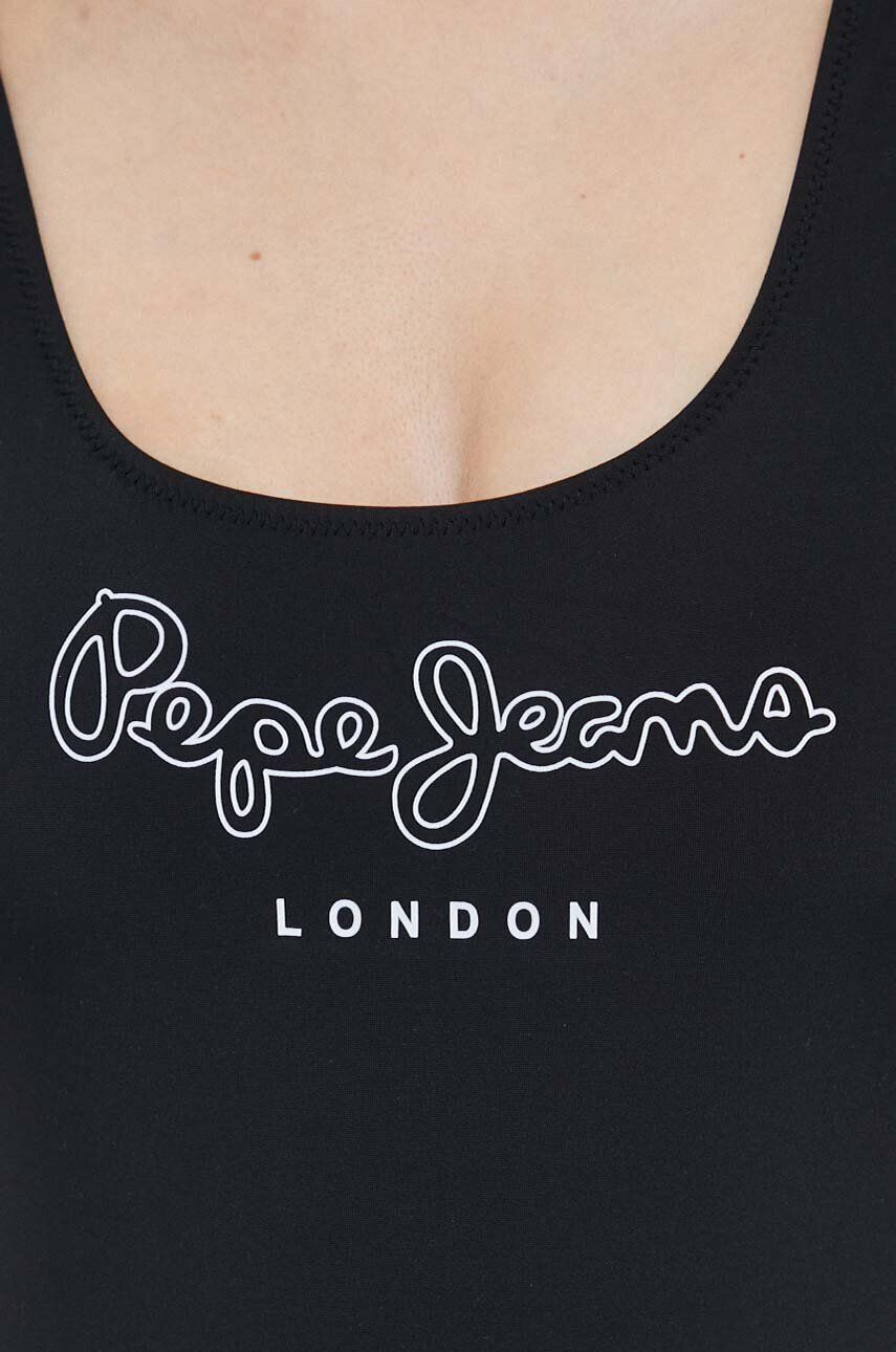 Pepe Jeans Jednodielne plavky Olena čierna farba mäkké košíky - Pepit.sk