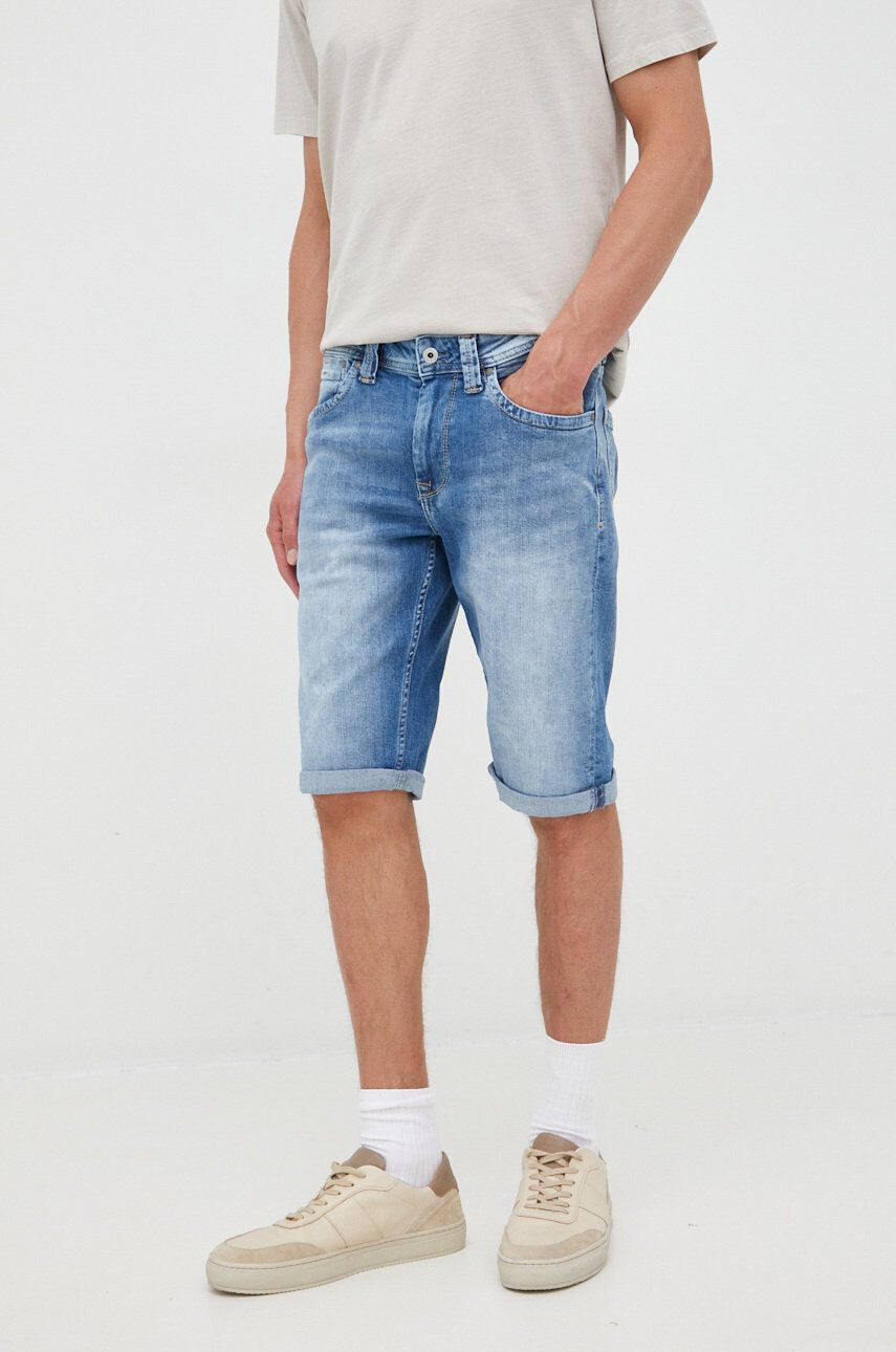 Pepe Jeans Rifľové krátke nohavice Cash Short pánske - Pepit.sk