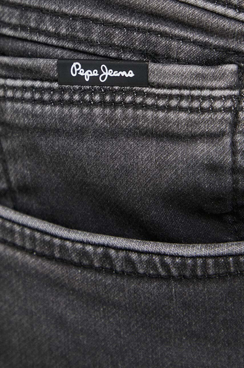 Pepe Jeans Rifľové krátke nohavice Jack pánske šedá farba - Pepit.sk