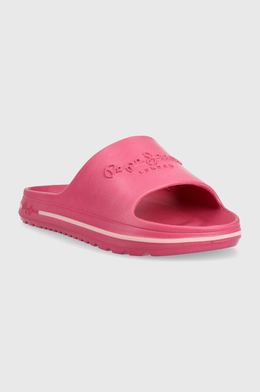 Pepe Jeans Šľapky BEACH SLIDE dámske ružová farba PLS70131 - Pepit.sk