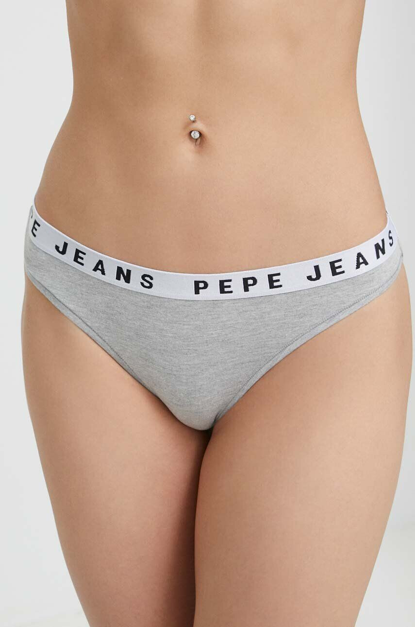 Pepe Jeans Tangá šedá farba - Pepit.sk