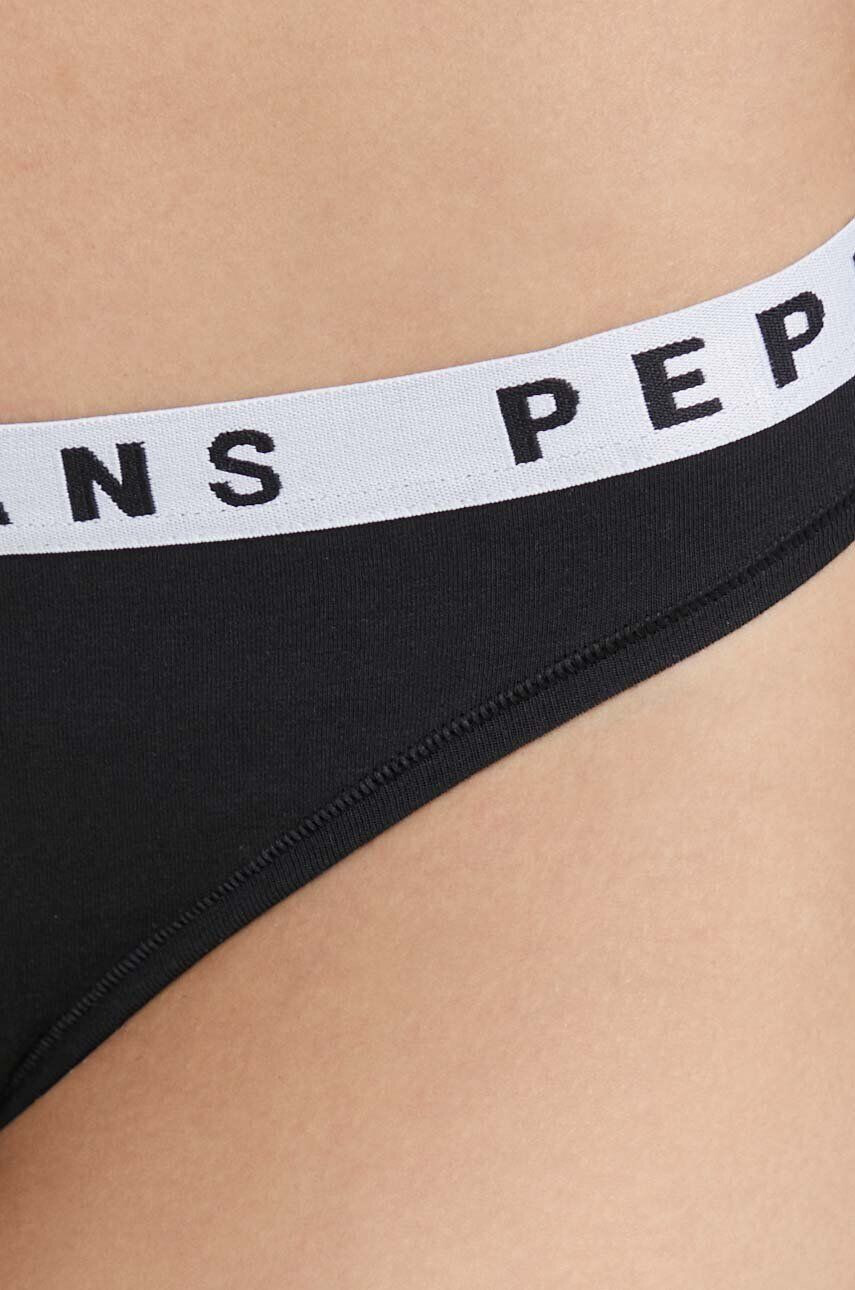 Pepe Jeans Tangá čierna farba - Pepit.sk