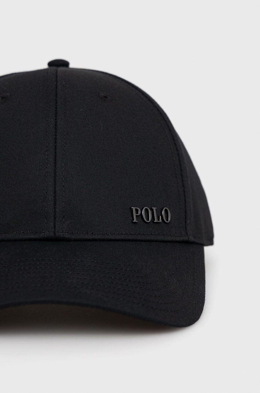 Polo Ralph Lauren Čiapka čierna farba jednofarebná - Pepit.sk