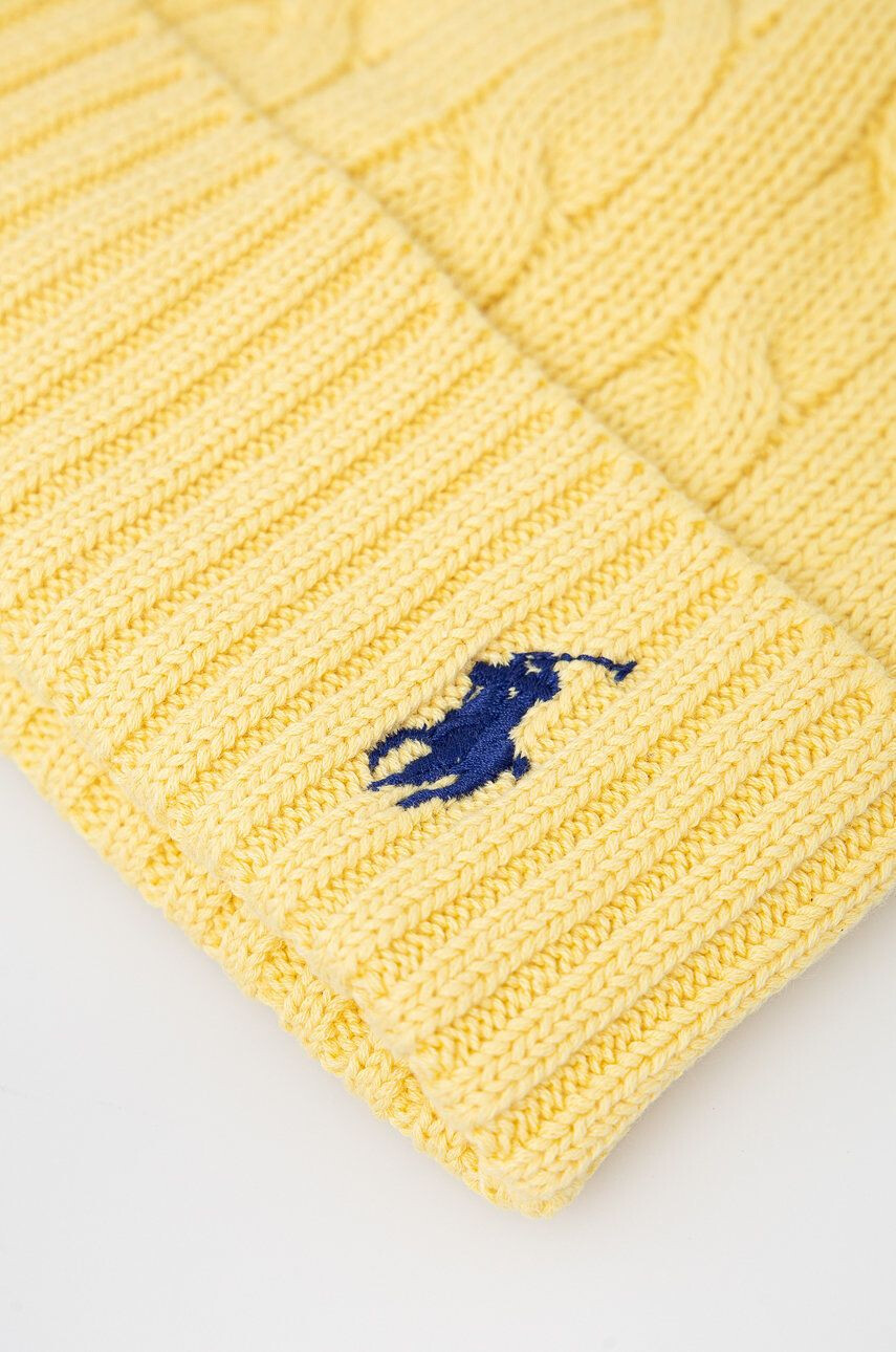 Polo Ralph Lauren Bavlnená čiapka žltá farba bavlnená - Pepit.sk