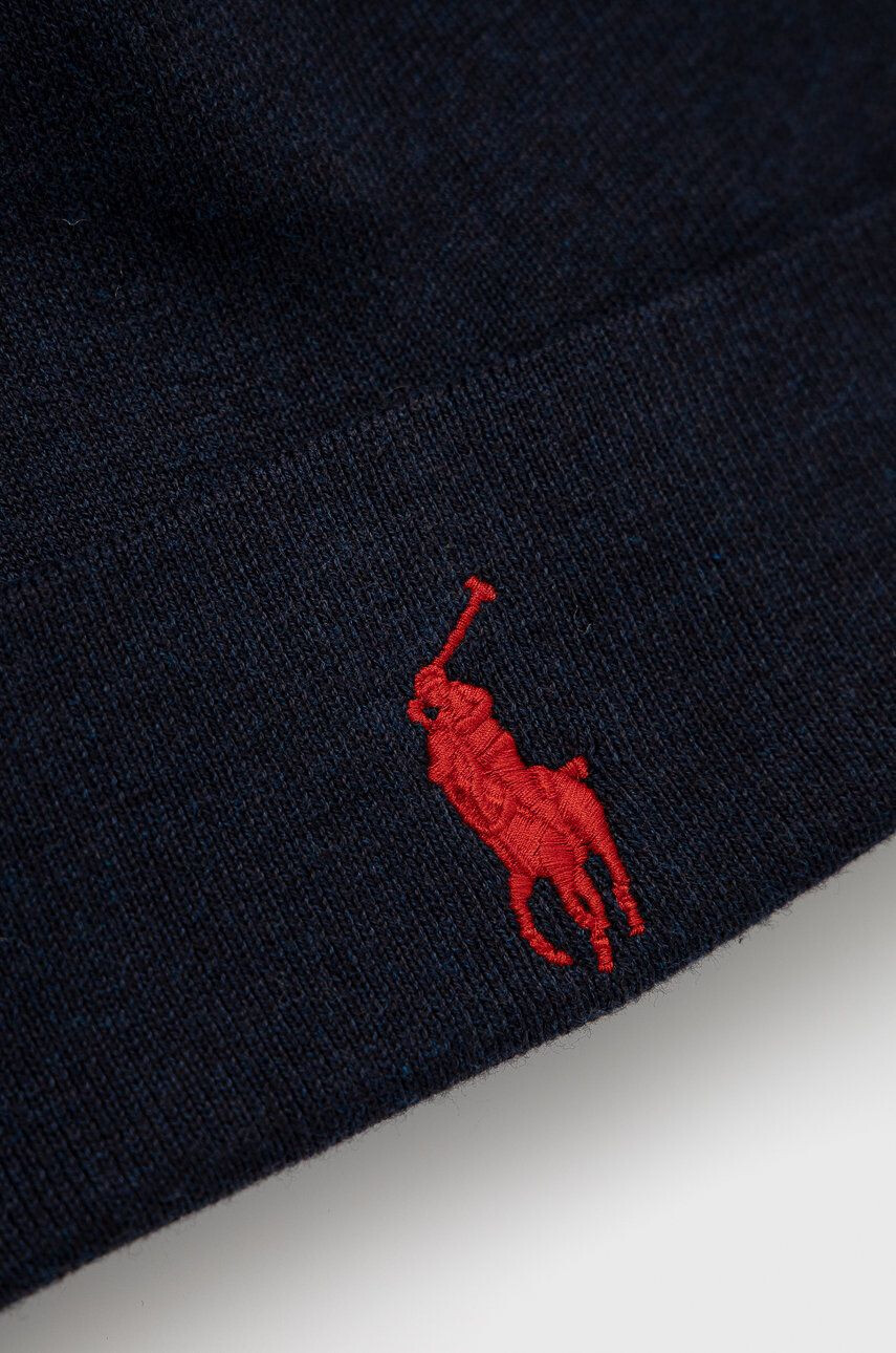 Polo Ralph Lauren Bavlnená čiapka tmavomodrá farba z tenkej pleteniny bavlnená - Pepit.sk