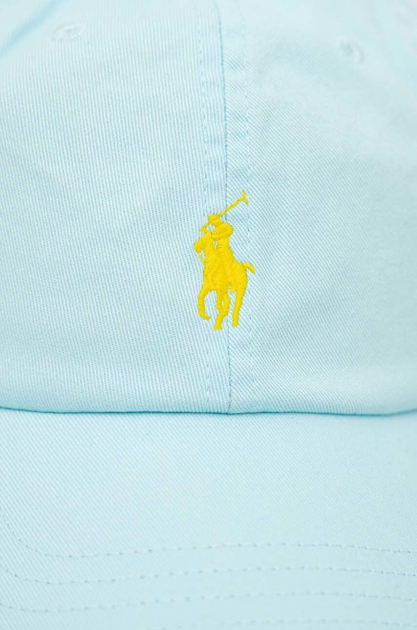 Polo Ralph Lauren Bavlnená šiltovka tyrkysová farba s nášivkou - Pepit.sk