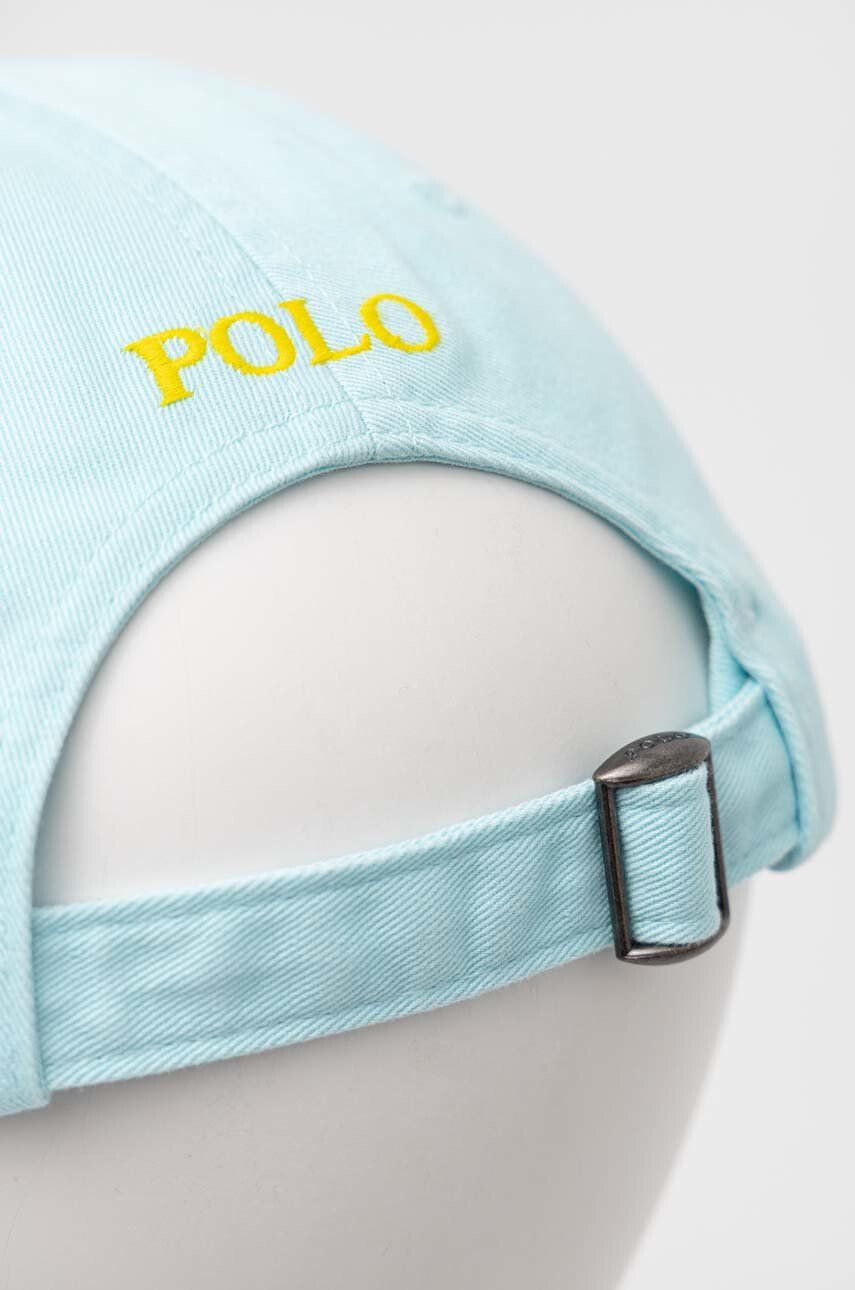 Polo Ralph Lauren Bavlnená šiltovka tyrkysová farba s nášivkou - Pepit.sk