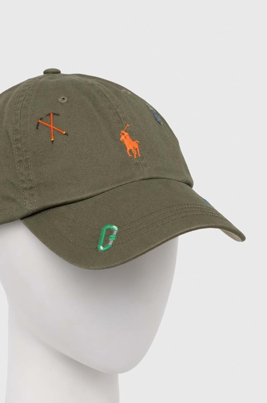 Polo Ralph Lauren Bavlnená šiltovka zelená farba s nášivkou - Pepit.sk