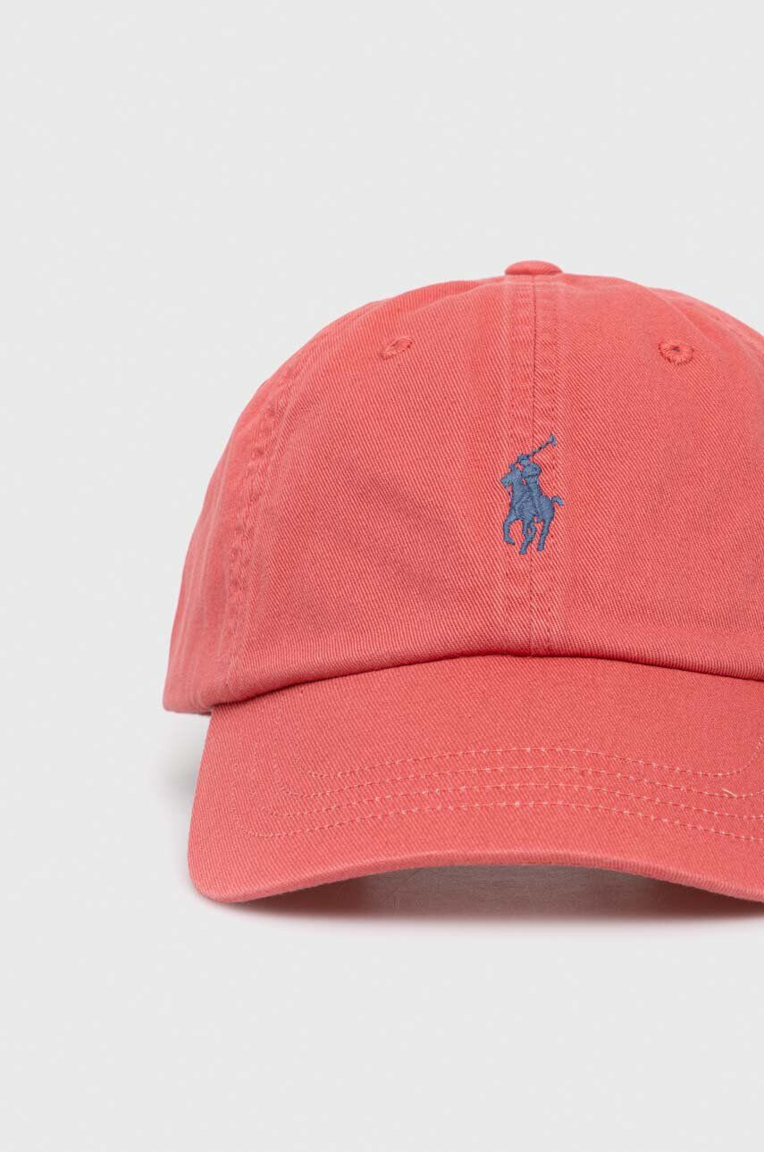 Polo Ralph Lauren Bavlnená šiltovka červená farba - Pepit.sk