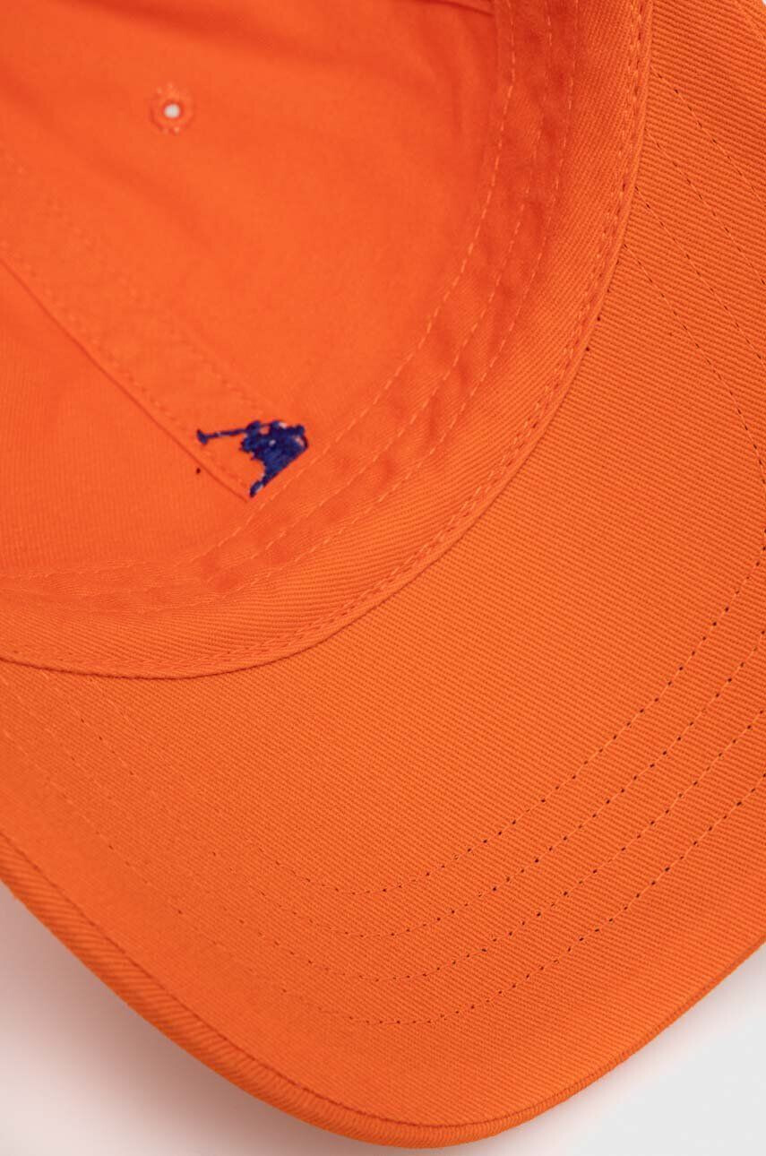 Polo Ralph Lauren Bavlnená šiltovka oranžová farba jednofarebná - Pepit.sk