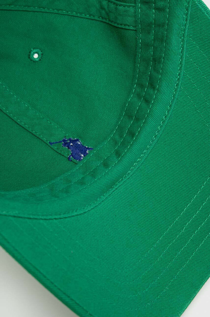 Polo Ralph Lauren Bavlnená šiltovka zelená farba jednofarebná - Pepit.sk