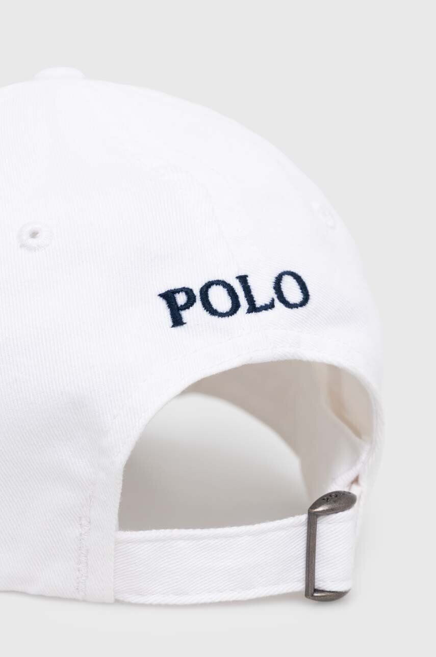 Polo Ralph Lauren Bavlnená šiltovka biela farba s nášivkou - Pepit.sk