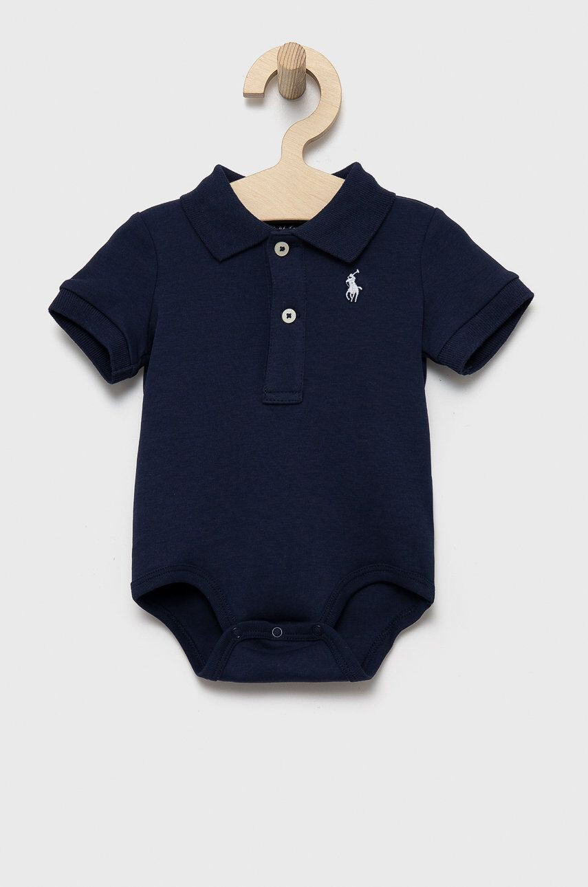 Polo Ralph Lauren Bavlnené body pre bábätká tmavomodrá farba - Pepit.sk