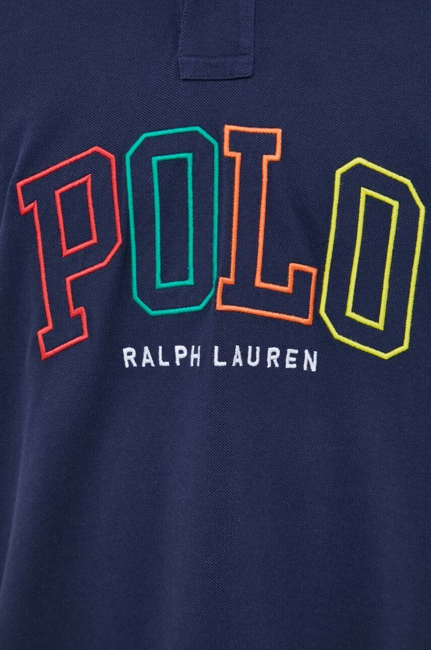 Polo Ralph Lauren Bavlnené polo tričko tmavomodrá farba s nášivkou - Pepit.sk