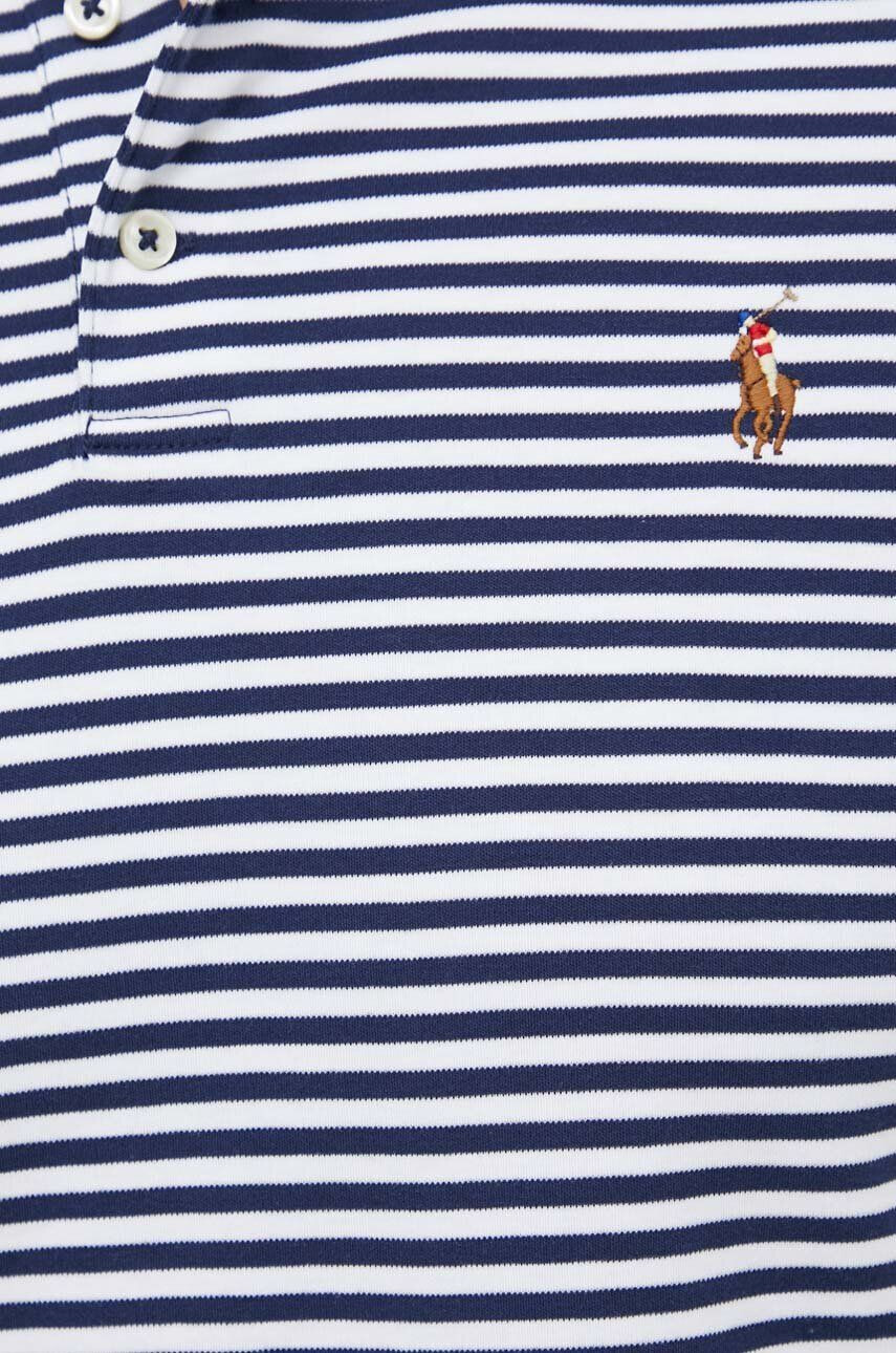 Polo Ralph Lauren Bavlnené polo tričko fialová farba jednofarebný - Pepit.sk