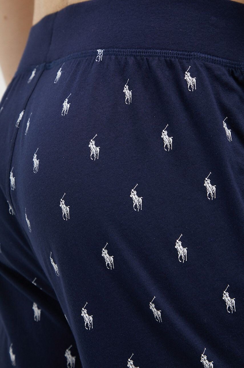 Polo Ralph Lauren Bavlnené pyžamo tmavomodrá farba s potlačou - Pepit.sk