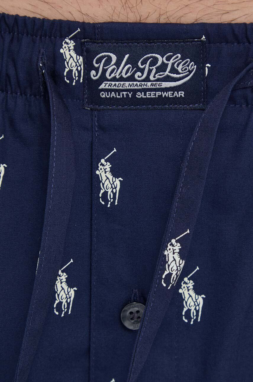 Polo Ralph Lauren Bavlnené pyžamové nohavice tmavomodrá farba vzorovaná - Pepit.sk