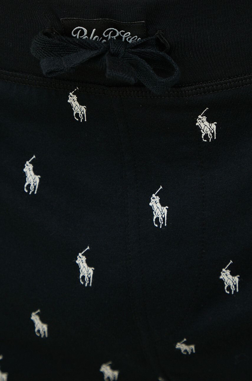 Polo Ralph Lauren Bavlnené pyžamové šortky čierna farba vzorovaná - Pepit.sk