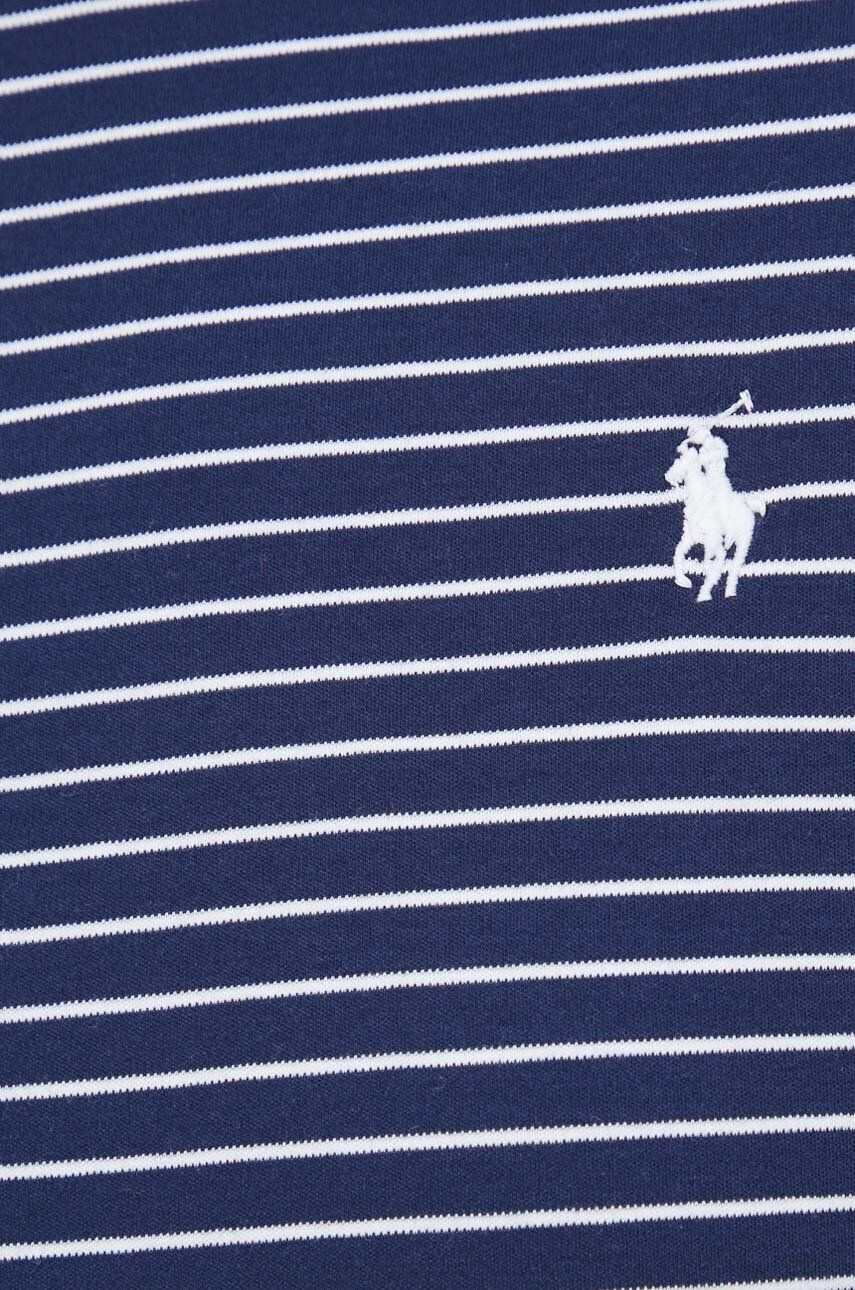 Polo Ralph Lauren Bavlnené tričko tmavomodrá farba vzorované - Pepit.sk