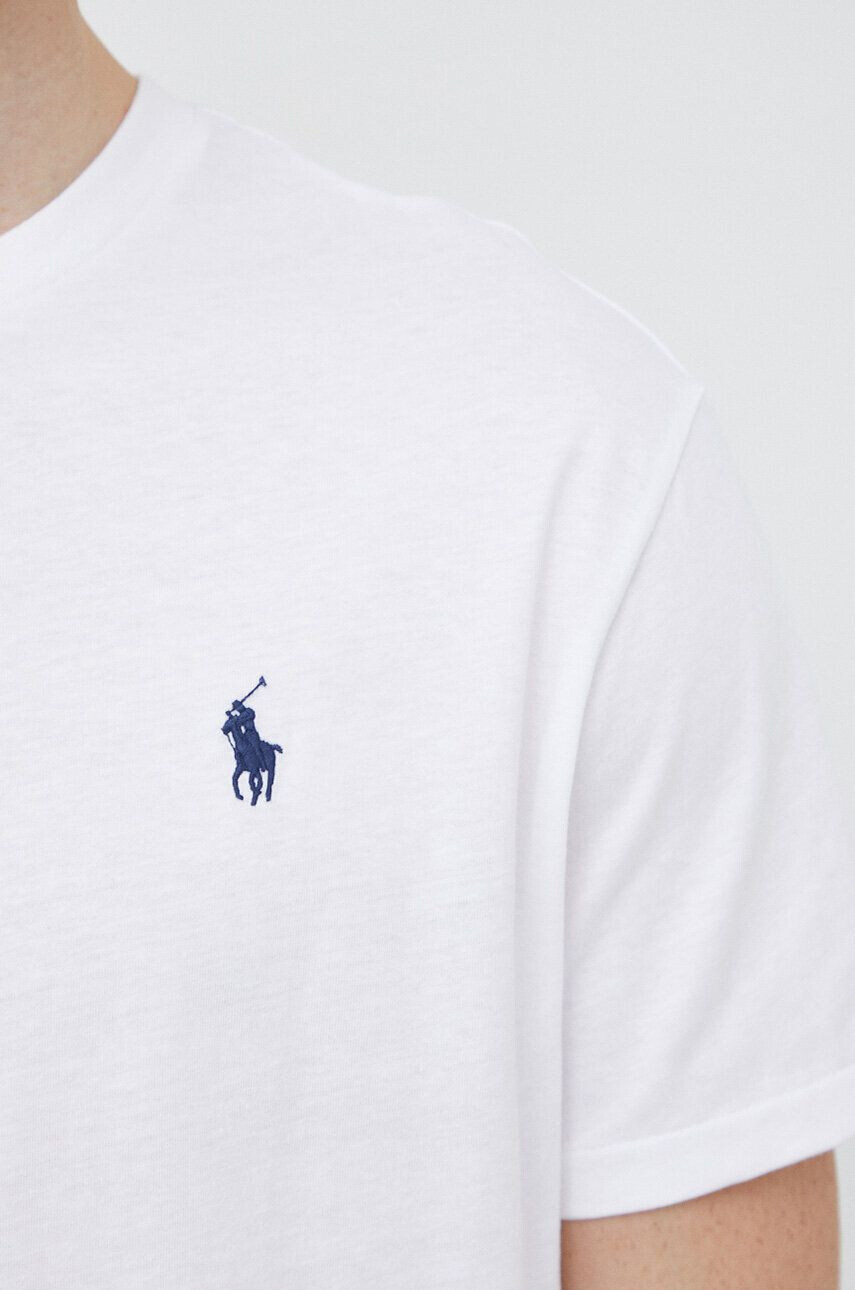 Polo Ralph Lauren Bavlnené tričko čierna farba jednofarebné - Pepit.sk