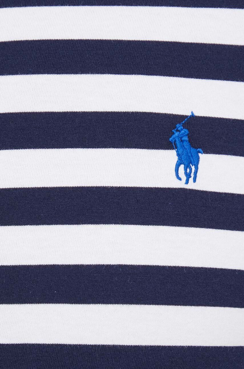 Polo Ralph Lauren Bavlnené tričko tmavomodrá farba vzorované - Pepit.sk