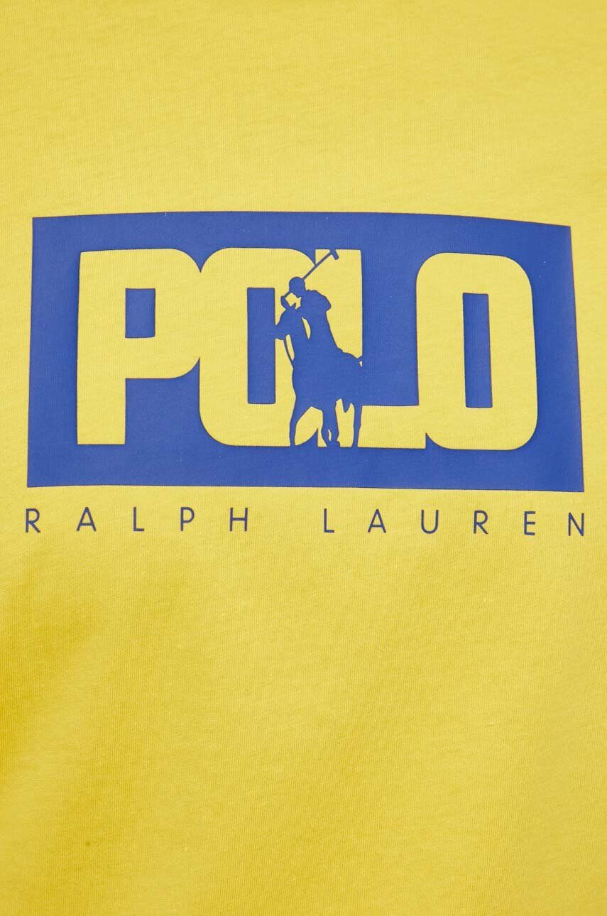 Polo Ralph Lauren Bavlnené tričko pánsky biela farba s potlačou - Pepit.sk