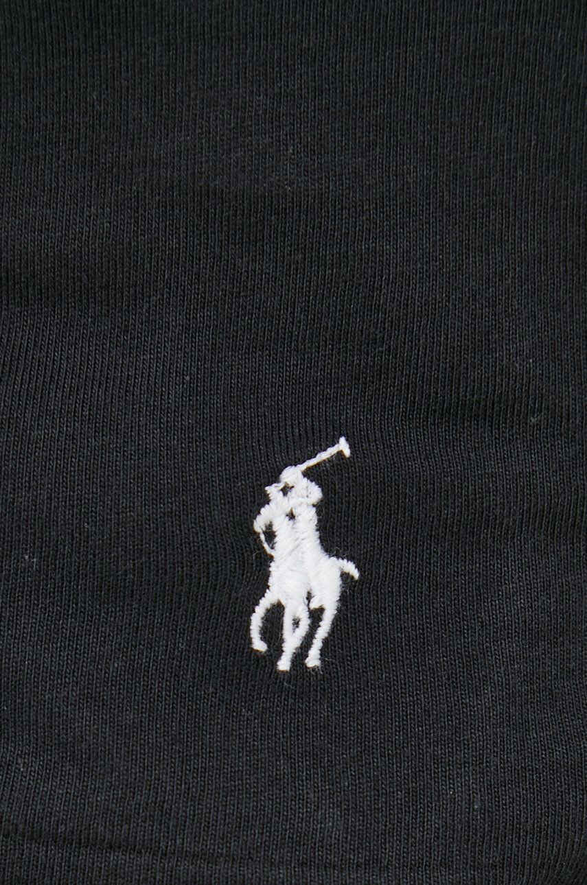 Polo Ralph Lauren Bavlnené tričko 3 - Pack čierna farba jednofarebné - Pepit.sk