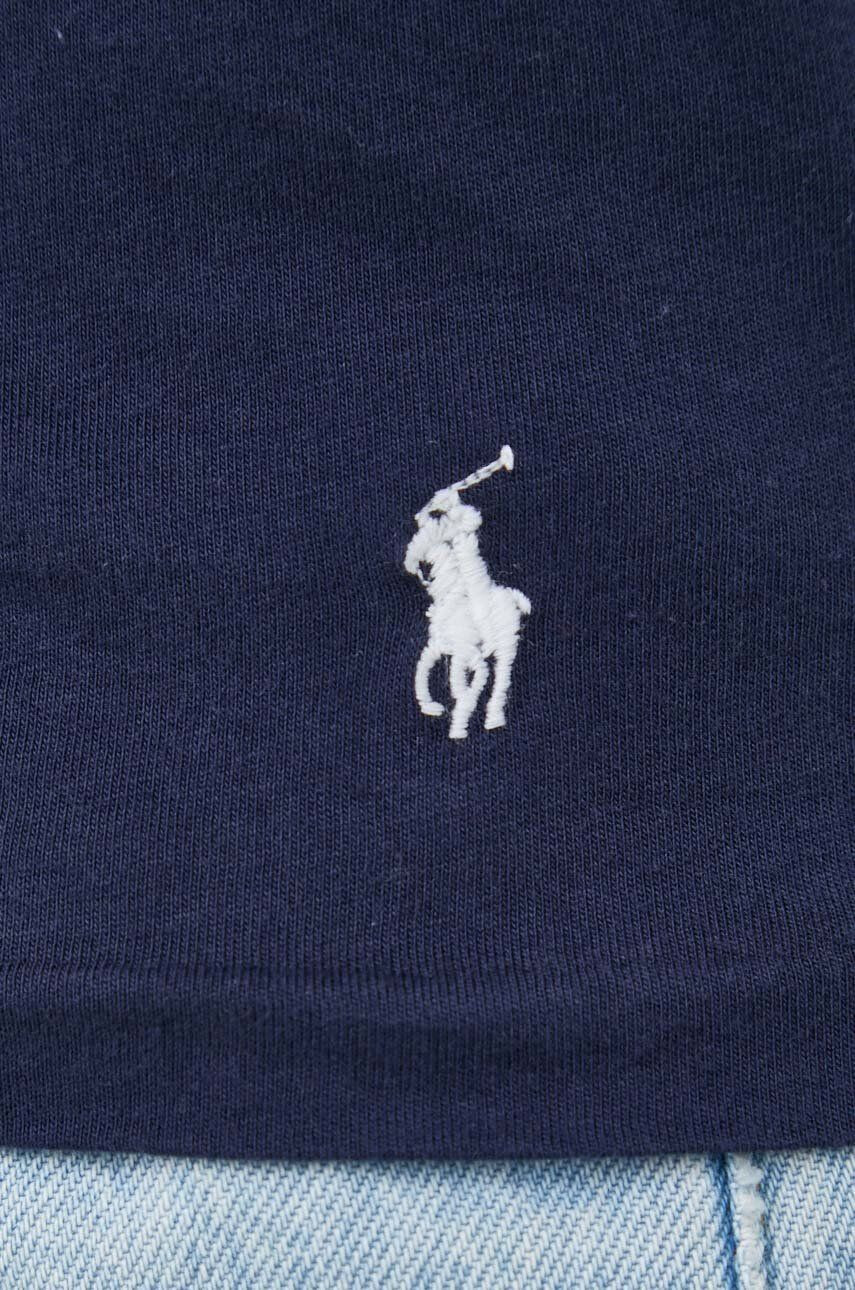 Polo Ralph Lauren Bavlnené tričko 3-pak tmavomodrá farba jednofarebné - Pepit.sk