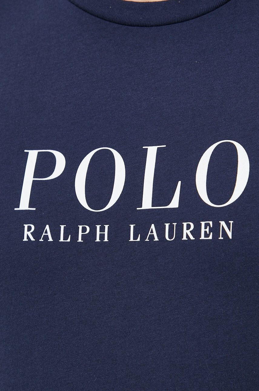 Polo Ralph Lauren Bavlnené tričko s dlhým rukávom tmavomodrá farba - Pepit.sk